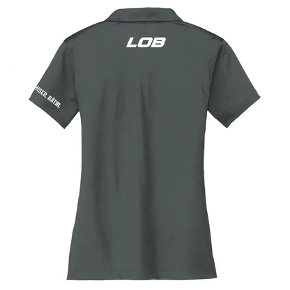Polo Nike Dri-FIT en maille verticale pour femme (anthracite)