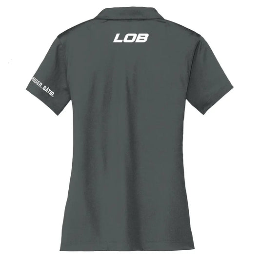 Polo Nike Dri-FIT en maille verticale pour femme (anthracite)