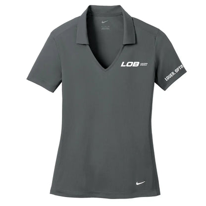 Polo Nike Dri-FIT en maille verticale pour femme (anthracite)