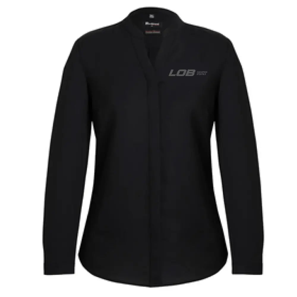 Blouse Juliette à manches longues pour femme (ton sur ton)