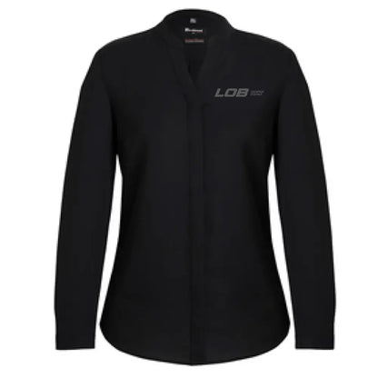 Blouse Juliette à manches longues pour femme (ton sur ton)